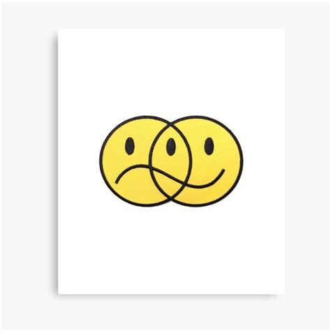 "Happy Sad Face" Canvas Print by nataliewilsom | Redbubble