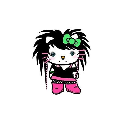 Emo punk Hello Kitty| gothic| goth Hello Kitty| rock and roll