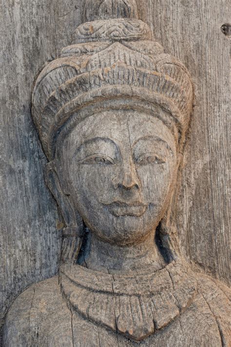 Buddha on old Teak Wood |Wood carving |thai & asian furniture -Kinaree