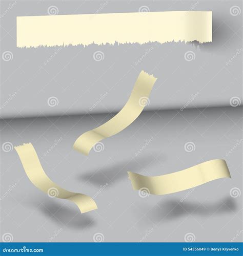 The Torn-off Sheets Of Paper Fly Stock Illustration - Image: 54356049