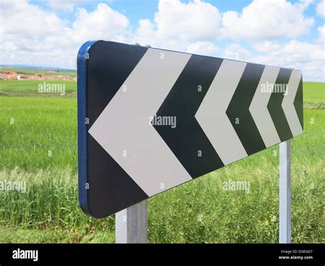 Traffic signal, black and white arrow Stock Photo - Alamy