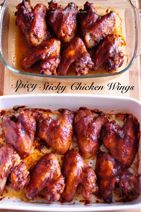 Spicy Sticky Chicken Wings - Recipes 'R' Simple