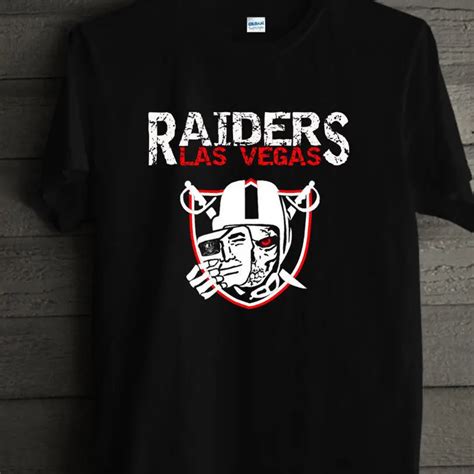 New Raiders Black T Shirt Las Vegas Raiders Nation Logo Tee Size : S to ...