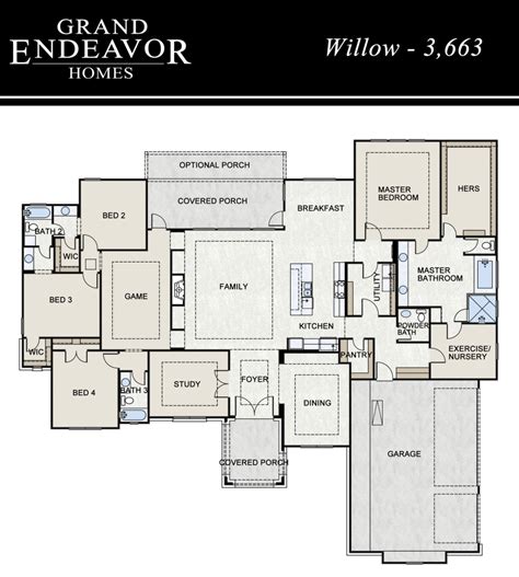 House Plans | Willow | Grand Endeavor Homes™