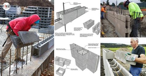 How To Build A Reinforcement Hollow Concrete Block Wall | Engineering ...