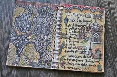 E Makes Art: Journal Pages : Doodles and Inspiring Things