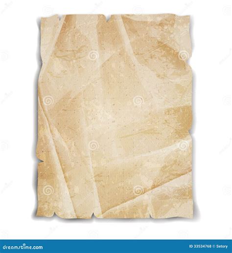 Aged paper stock vector. Illustration of dirty, paper - 33534768