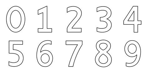 15+ Number Clipart Black And White | ClipartLook