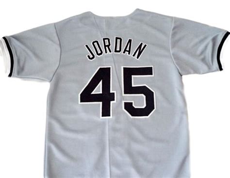 Michael Jordan Birmingham Barons Button Down Baseball Jersey Grey Any ...