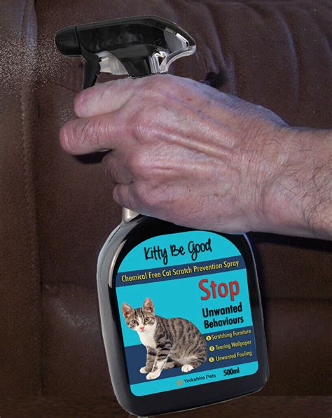 Kitty Be Good Anti Scratch Spray Stop Cat Scratching Wallpaper Carpet Sofa 500ml | eBay