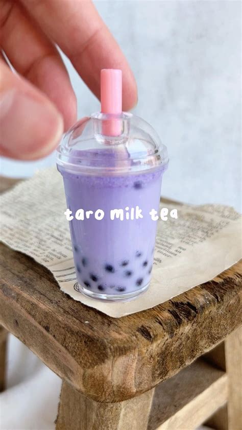 Miniature taro boba milk tea – Artofit