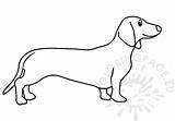 Free Printable Dachshund Dog  Coloring Page sketch template