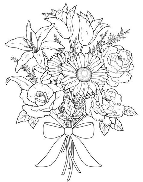 Flower Bouquet Drawing Easy : #drawing# Easy Flower Bouquet Drawing🌼 ...