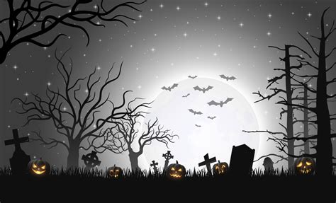 Halloween night background 12086195 Vector Art at Vecteezy