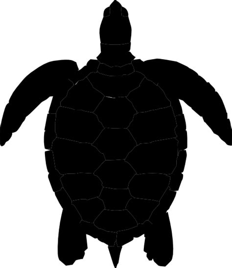 Turtle Black Silhouette Clip Art at Clker.com - vector clip art online ...