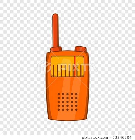 Orange portable handheld radio icon - Stock Illustration [53246204] - PIXTA