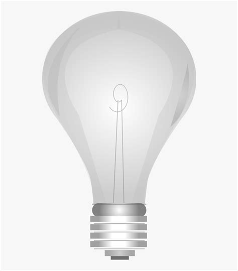 Lightbulb Grayscale Png - Light Bulb On And Off, Transparent Png - kindpng