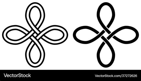 Symbol happiness talisman amulet celtic knot Vector Image