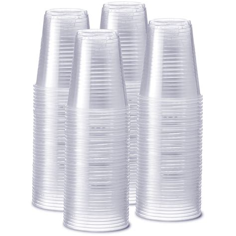 12 oz. Clear Disposable Plastic Drinking Cups [240 Count] | Comfy Package