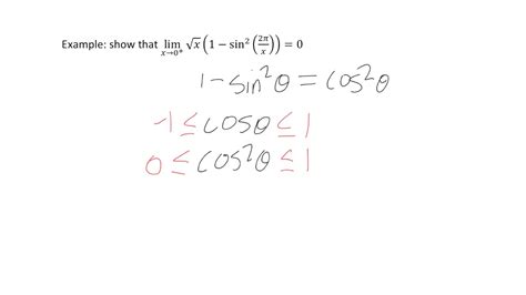 Squeeze Theorem Example - YouTube