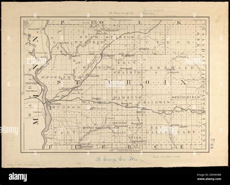 St. Croix County, Wis. , Saint Croix County Wis., Maps, Manuscript maps Norman B. Leventhal Map ...