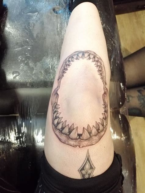 Stunning Shark Jaw Tattoo