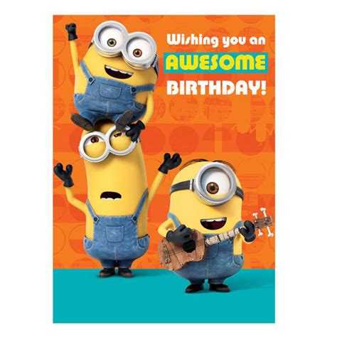 Awesome Birthday Tickle Minions Sound Card (SC198) - Character Brands