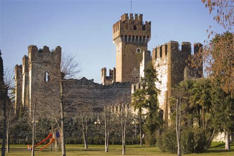 Lazise Castle stock photo. Image of landmark, italy, monument - 13123518