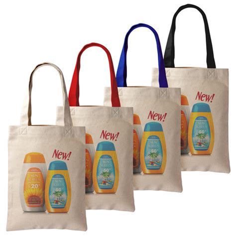 Promotional Natural Canvas Shopping Bags - Bongo