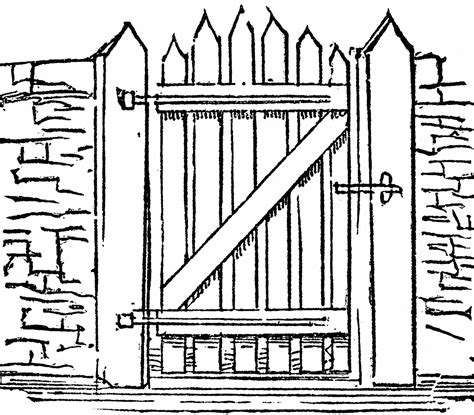 Free Gate Clipart Black And White, Download Free Gate Clipart Black And ...