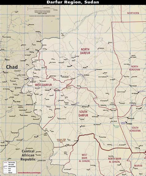 Maps of Darfur Region, Sudan - Flags, Maps, Economy, Geography, Climate ...