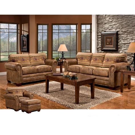 American Furniture Classics Wild Horses 4-Piece Set with Sleeper ...