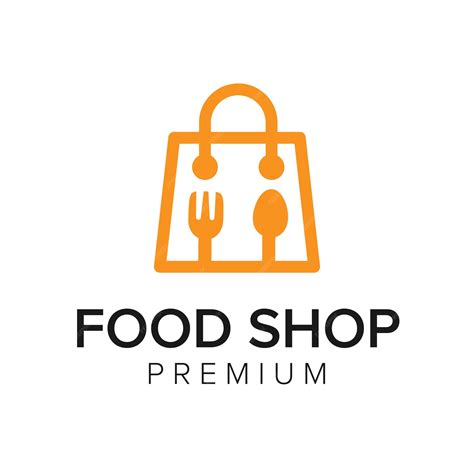 Premium Vector | Food shop logo icon vector template