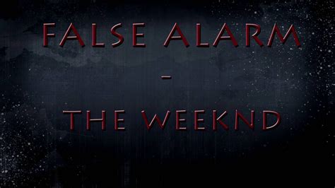 False alarm The weeknd instrumental - YouTube