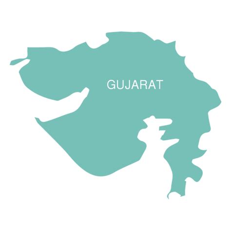 Gujarat State Map PNG & SVG Design For T-Shirts