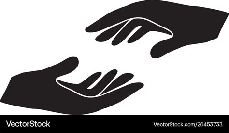 Helping hands Royalty Free Vector Image - VectorStock