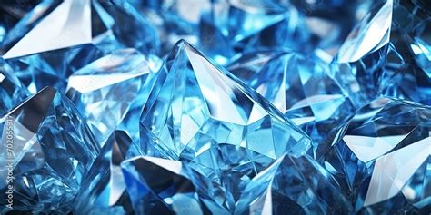 refection caustic of blue diamond crystal jewel light texture ...