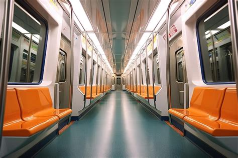 Premium AI Image | Metro train interior