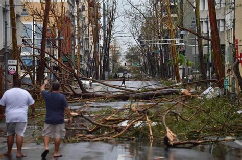 The Caribbean gets ravaged by the Category 3 Hurricane Maria