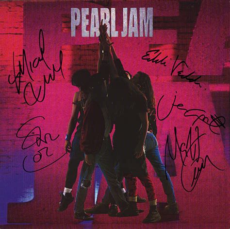 Pearl Jam Band Signed Ten Album – Artist signed collectibles and gifts