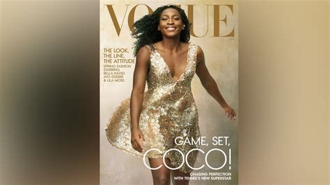 Coco Gauff dazzles in gold as Vogue's April cover star - Good Morning America