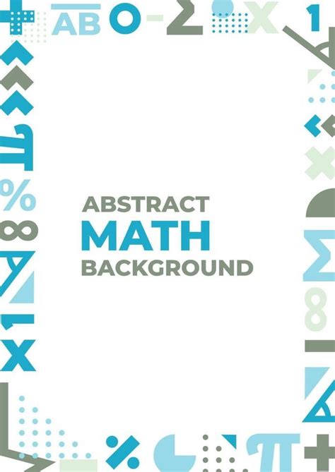 Abstract Math Background with Mathematic Symbols