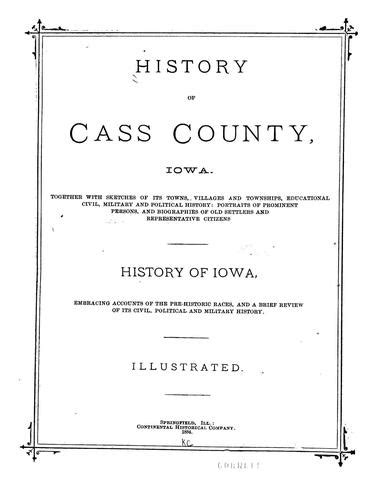 History of Cass County, Iowa | Open Library