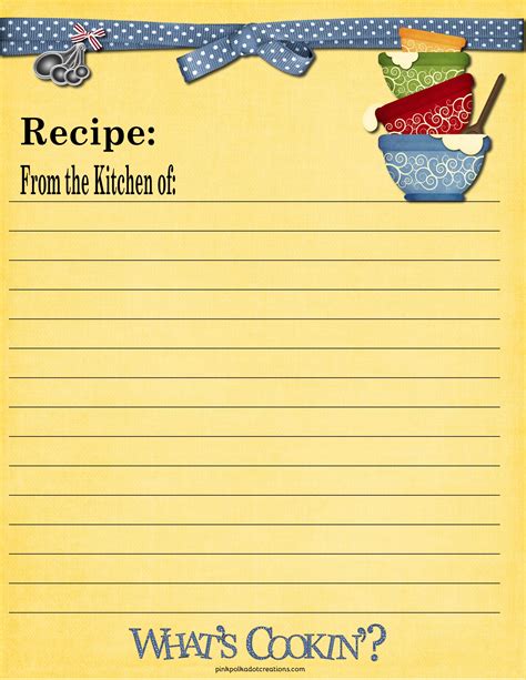 Recipe Cards! - Pink Polka Dot Creations