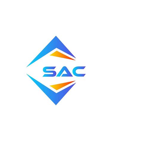 SAC abstract technology logo design on white background. SAC creative ...