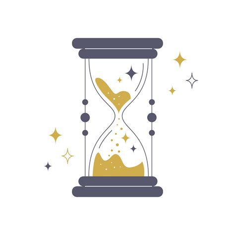 Magic mystical hourglass on a white background. Vector stock illustration. 12687780 Vector Art ...