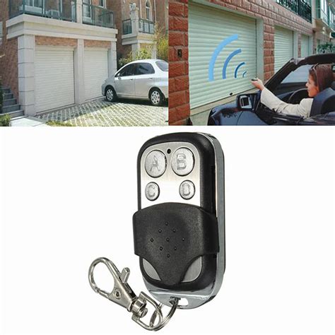 4 Buttons Wireless Remote Control ABCD 433MHZ Electric Gate Garage Door Remote Control Key Fob ...