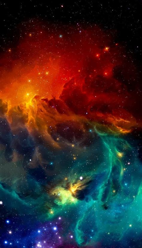 Colorful Space Nebula Wallpaper : iphonewallpapers