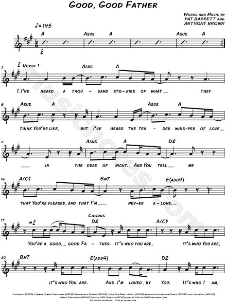 Good Good Father Chords Uke - Sheet and Chords Collection