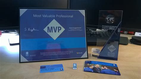 My first Microsoft Most Valuable Professional (MVP) award